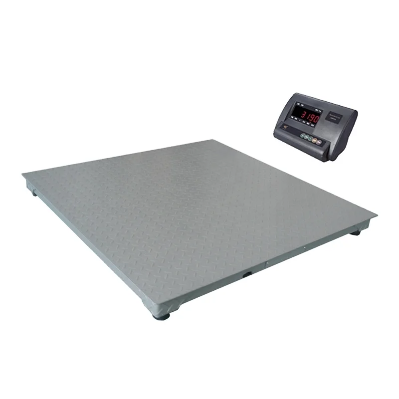 Good  Quality  Steel  1.5m*1.5m Platform 5Ton Heavy Duty Weighing Scale Industrial Floor Scale  with  Digital  Load  Cell