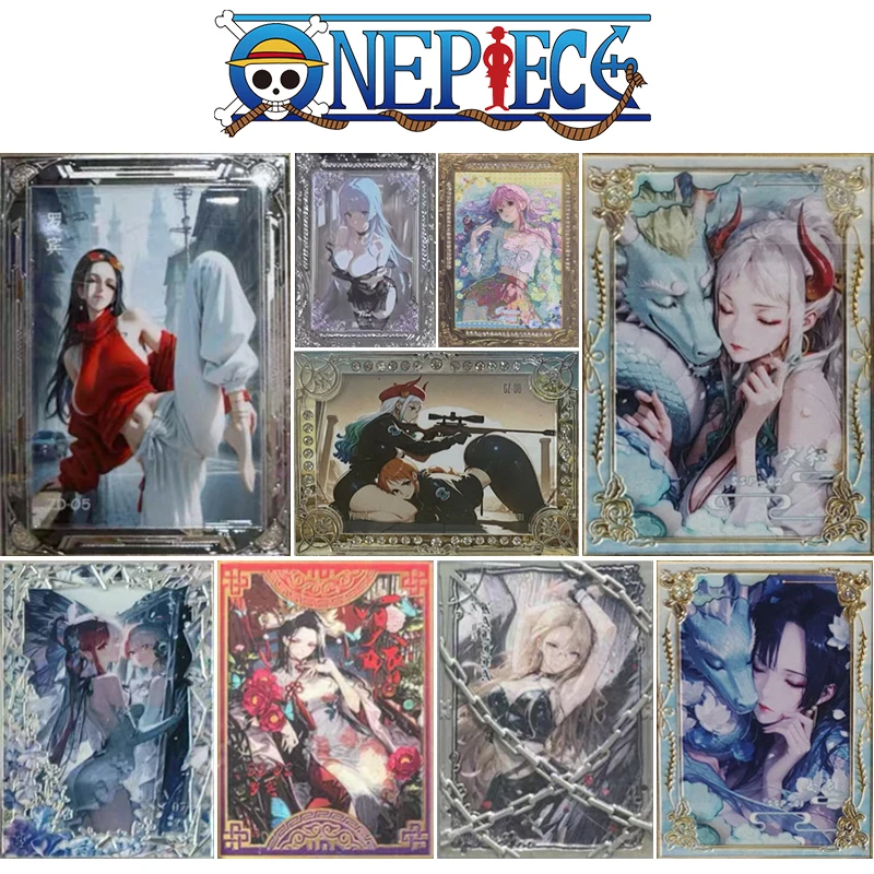 การ์ดโลหะอนิเมะวันพีซ SSP SSS GP GZ แฮนค็อก เปโรน่า นามิ โรบิน อุตะ ยามาโตะ การ์ดสะสม ของขวัญวันเกิด ของเล่นเด็ก