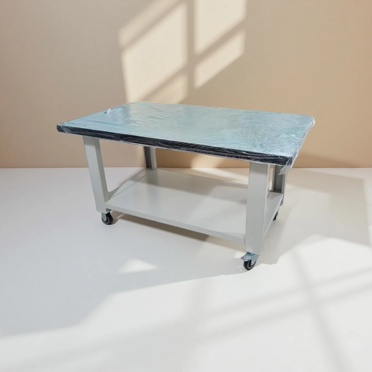 Heavy Duty Movable ESD Desktop Workbench Frame Anti-Static Surface Steel Workbench for Laboratory Workshop Electronics Factory