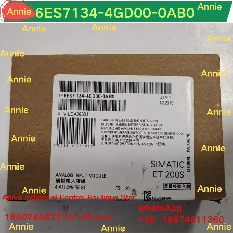 Nuevo módulo analógico 6ES7134-4GD00-0AB0