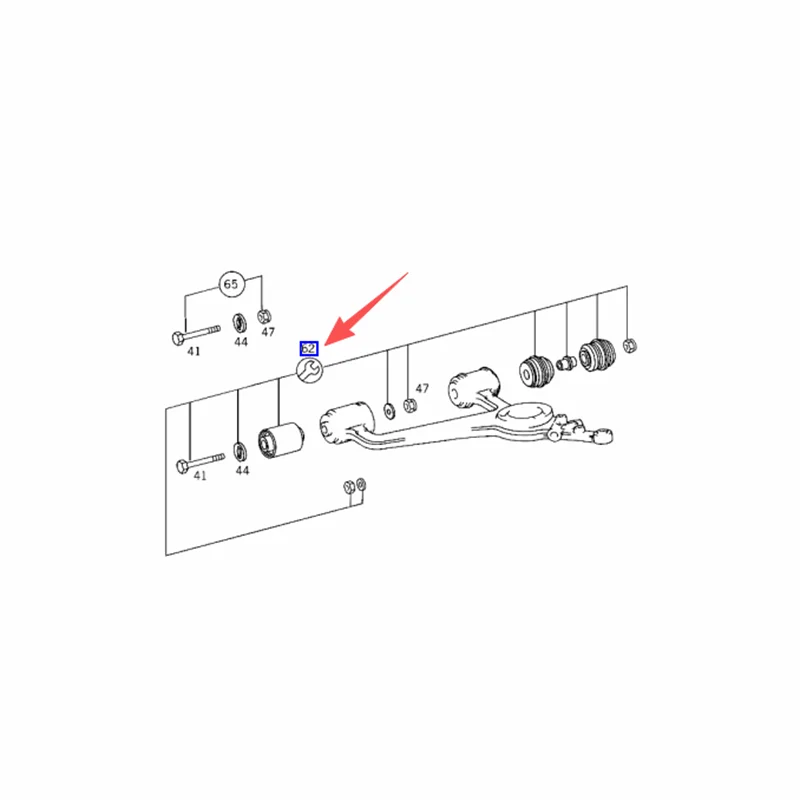 A2103300475 A2103300175 2103300475 2103300175 Reparatursatz für vorderen unteren Querlenker für Mercedes Benz W210 E250 E300 – Detail 1