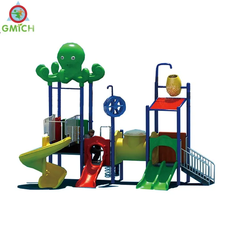 Outdoor Amusement Park Equipment For Kids Play Ground Plastic Water Slide Amusement Park Playground Equipment