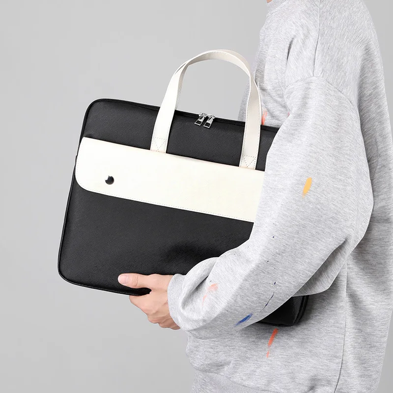 New Laptop Bag 15.6 inch Handle Sleeve Case bag Designer Bag Purses PU Handbag Man Women Waterproof Briefcase large capacity