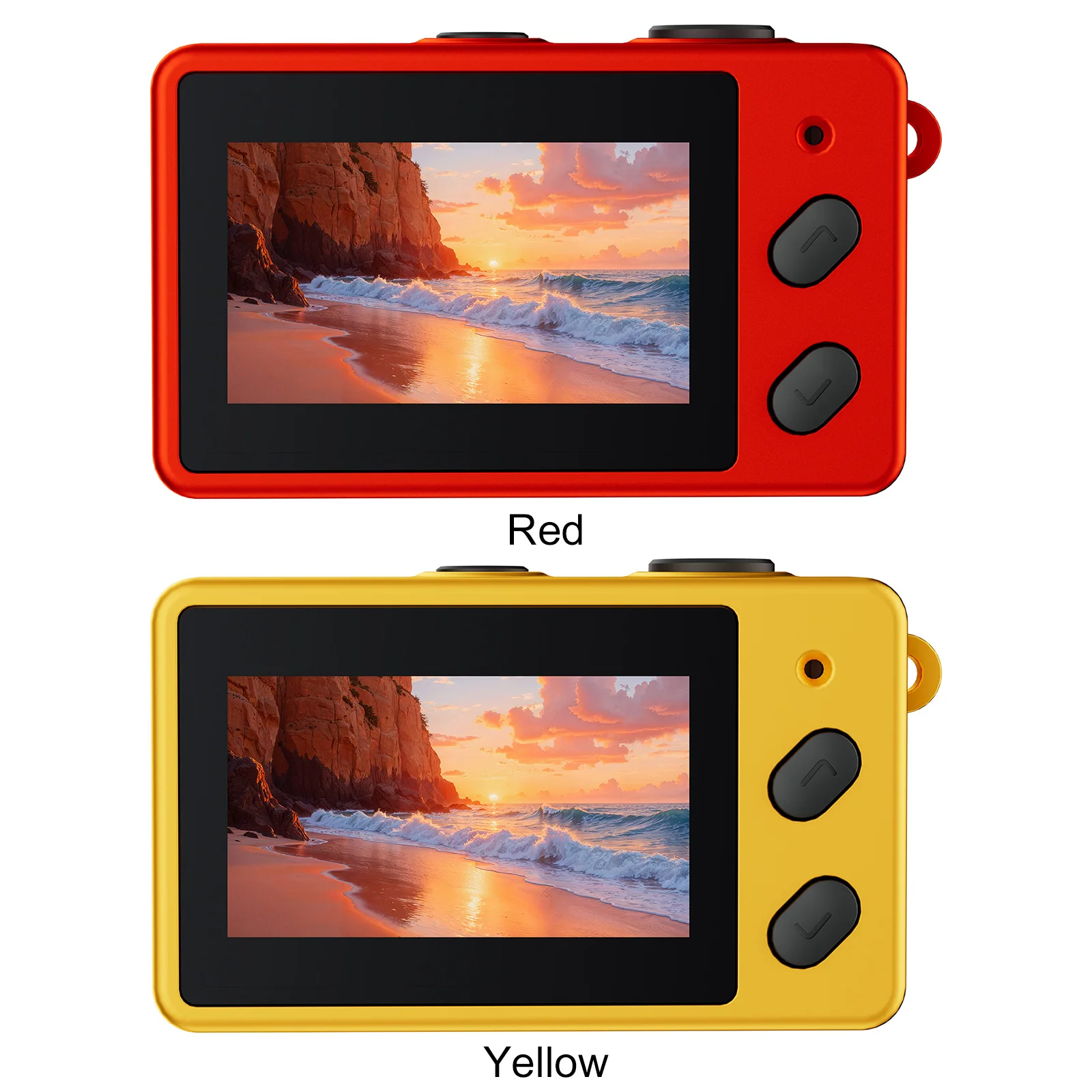 Mini Digital Camera 0.96Inch IPS Screen for Beginners Teens and Adults Travel Vlog HD 1080P Pocket Cam Support 128GB Memory Card