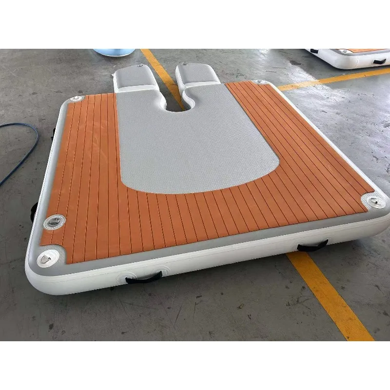 20 سنتيمتر سميكة المضادة للانزلاق العائمة منصة المياه اللعب قطرة غرزة نفخ حوض إيفا الوسادة نفخ مرافق التسلية المياه