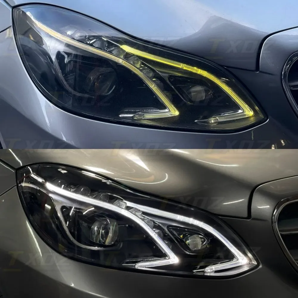 Białe światła do jazdy dziennej DRL LED do Mercedes W212 Klasy E E300 E400 Inteligentny system oświetlenia LED Reflektor