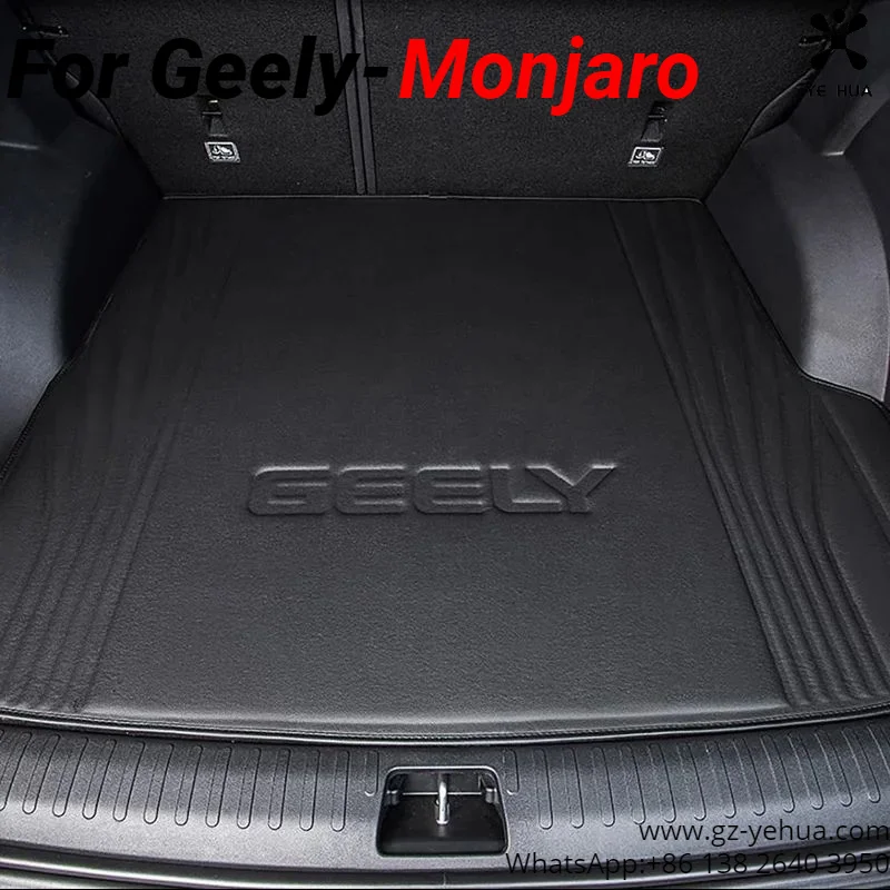 For GEELY Monjaro Manjaro Xingyue L KX11 2021-2023 Leather Trunk Mat Vehicle Supplies Accessories for Vehicles Car Accessories