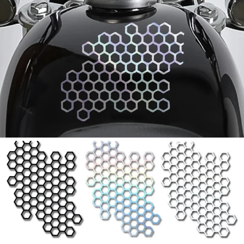 

Honeycomb Car Body Stickers Waterproof Reflective Honeycomb Modification Creative Stickers Universal Automotive Accessories