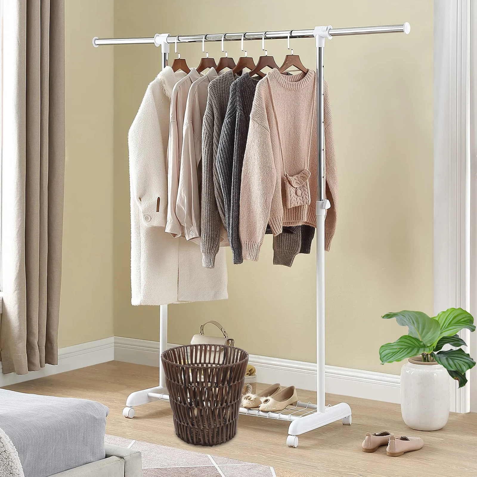 

Woven Storage For Clothes Laundry Bedroom Trash Bin Kitchen Sundry Basket Rustic Natural Home Organizer Basket