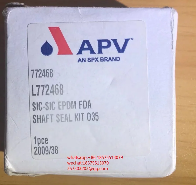 FOR APV-SPX 772468 L772468 SIC-SIC EPDM FDA SHAFT SEAL KIT 1 PIECE