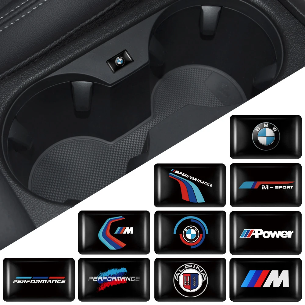 10/20/50Pcs Car Styling Steering Wheel Decoration Sticker 3D Epoxy Auto Interior Decals For BMW M Porformance Power X3 F25 E30