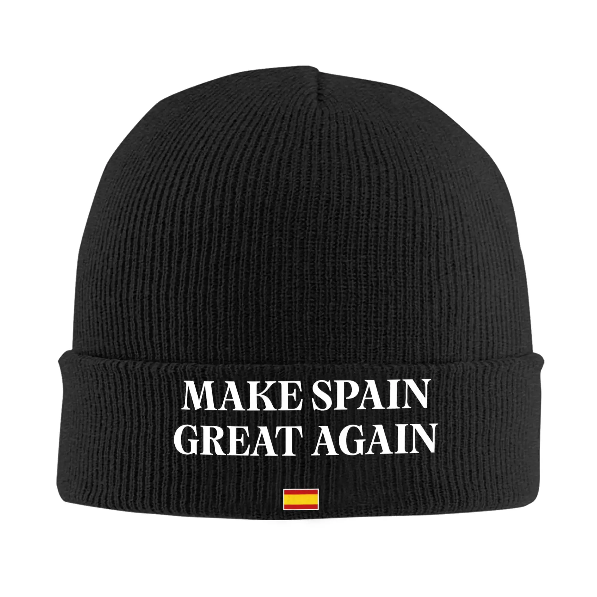 Make Spain Great Again Light() Bonnet Hats  Beanie Hats Autumn Pattern Knitted Hat Y2K Cool Men Women Kpop Thermal Elastic Cap