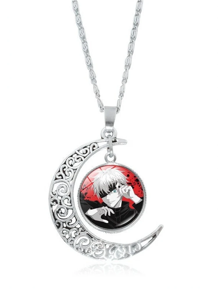 Anime Jujutsu Kaisen Itadori Yuji Satoru Gojo Ryomen Sukuna Cosplay Delicacy Necklace Hollow Out Pendant  Ambitus