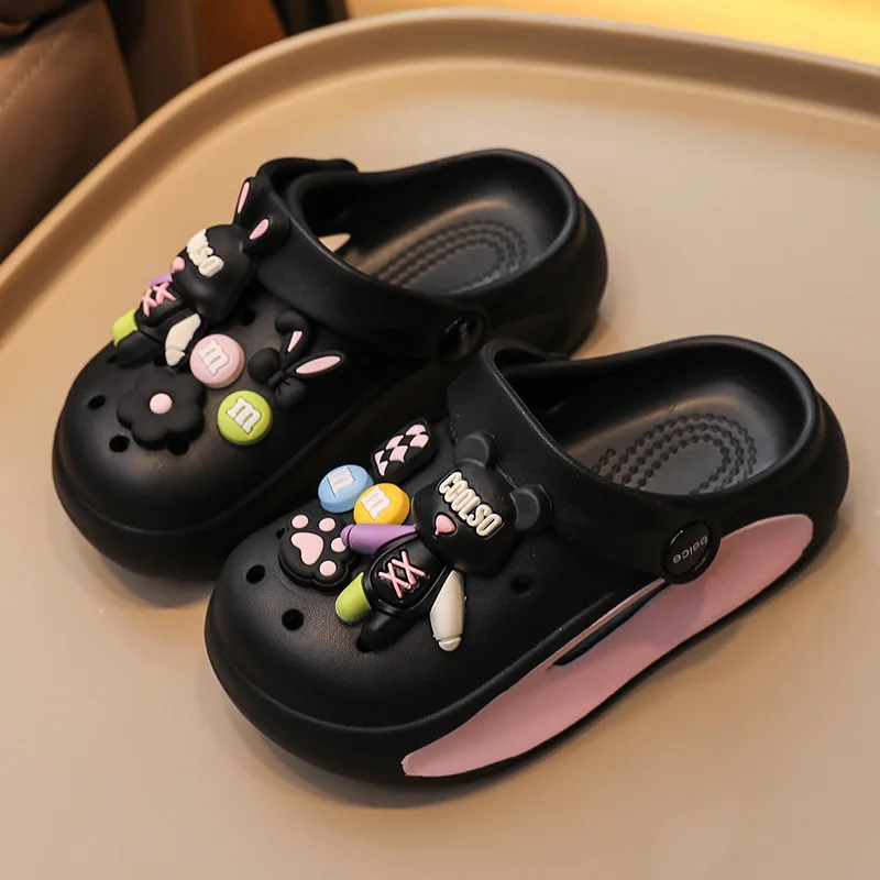 Casual Cute Non Slip Clogs For Girls, Breathable Lightweight Garden Clog Shoes For Indoor Outdoor Shower Beach Pool