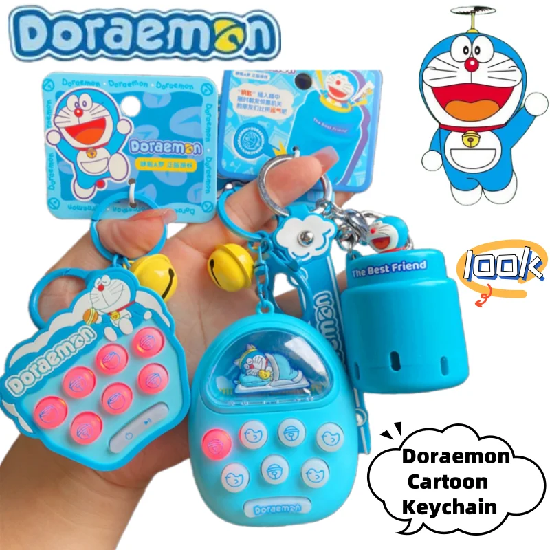 

Doraemon cartoon two-dimensional anime peripherals cute keychain personality creative kawaii backpack pendant holiday present