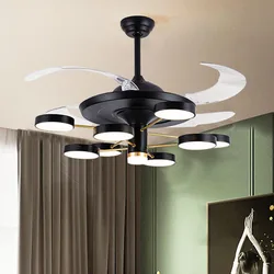 42 Inch Minimalist Ceiling Ventilator Lamp Fan Chandelier Living Room Bedroom Fans Lamps House Dining Room Lighting