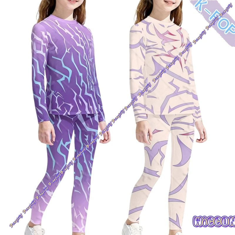 KPop Demon Hunter Rumi Jinu, рубашка с татуировкой для косплея, топ с дьяволом, нижнее белье, костюм на Хэллоуин для детей, взрослых, мужчин, женщин KPop Demon Hunter Rumi Jinu, рубашка с татуировкой для косплея, топ с дьяволом, нижнее белье, костюм на Хэллоуин для детей, взрослых, мужчин, женщин