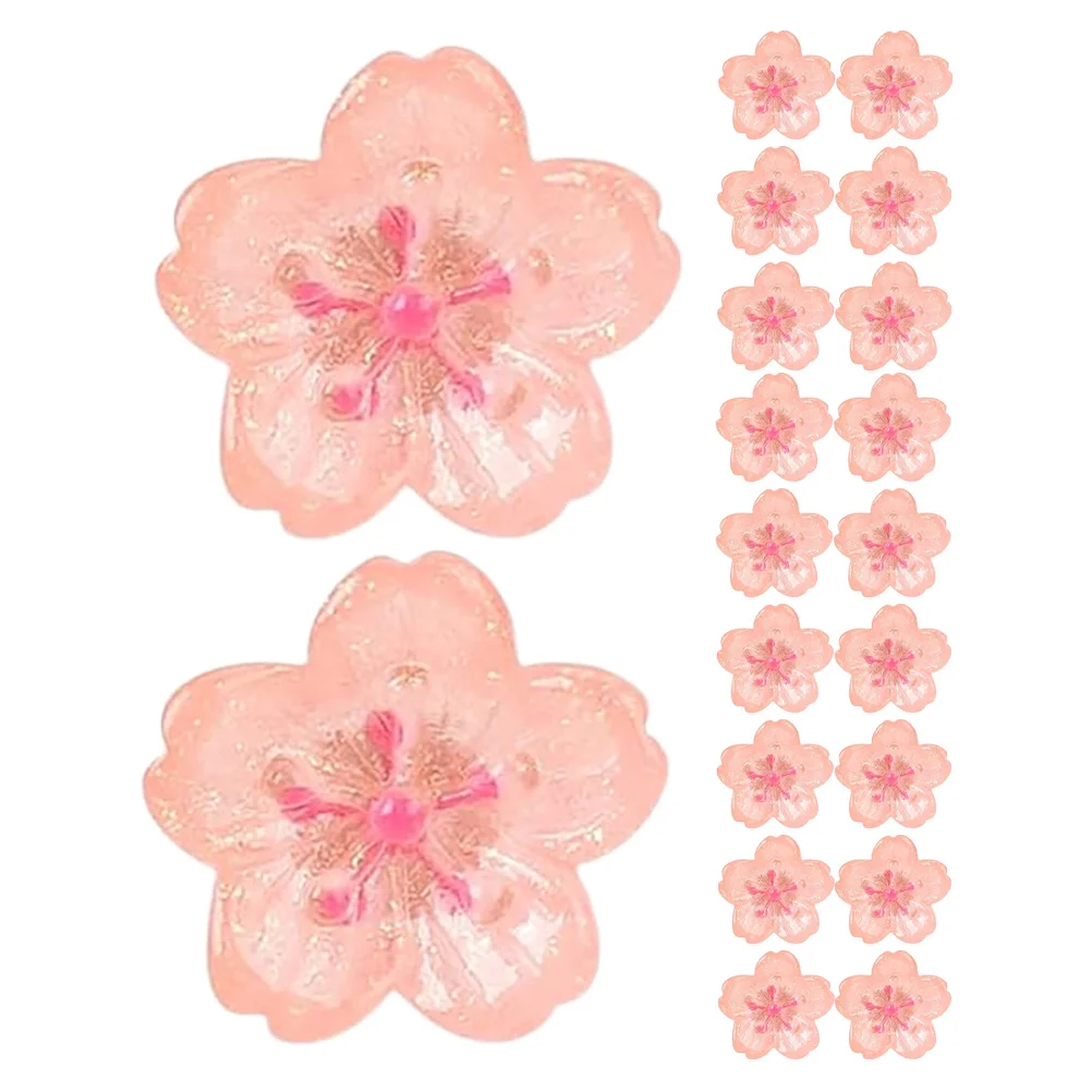

20Pcs Flower Push Pins Cherry Blossom Thumb Tacks Cute Decorative Wall Pins Bulletin Board Accessories Office Desk Supplies