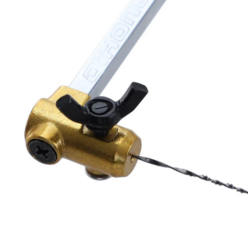 

A79Z-Регулируемая рама Sawbow U-образный лобзик для изготовления ювелирных изделий DIY инструмент со спиральными лезвиями инструмент