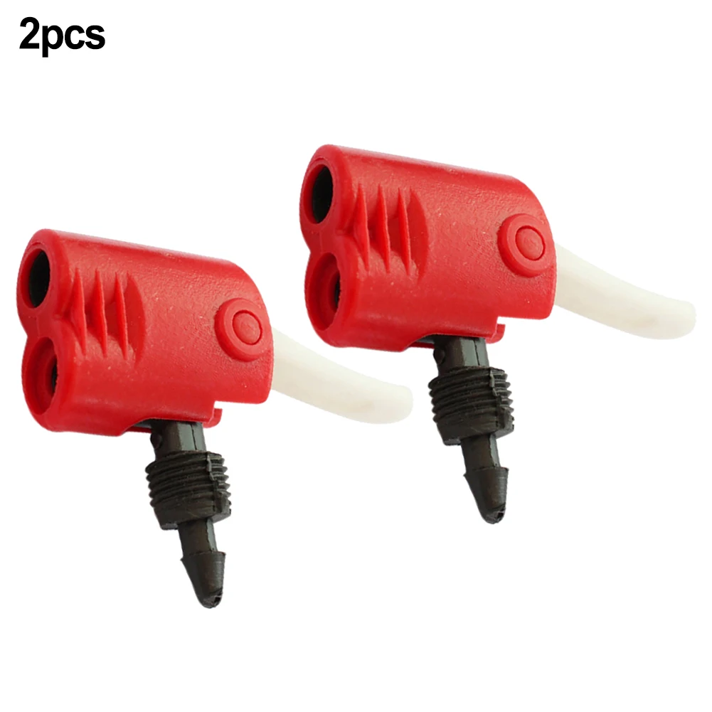 Bicycle Inflator Valve Bike Cycle Tyre Tube Replacement Dual Head Air Pump Adapter Valve Hand Air Pump Nozzle Bicycle Parts