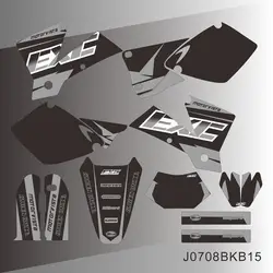 For KTM EXC 125 200 250 300 380 400 520 2003 Full Graphics Decals Stickers Custom Number Name