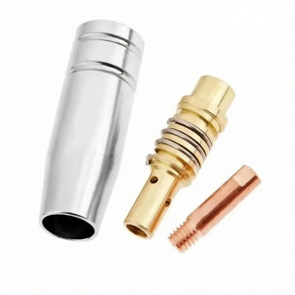 MIG Welding Torch Maintenance Kit For For MB15AK Applicator Components Contact Tips Gas Nozzles Connecting Rods Metal Art