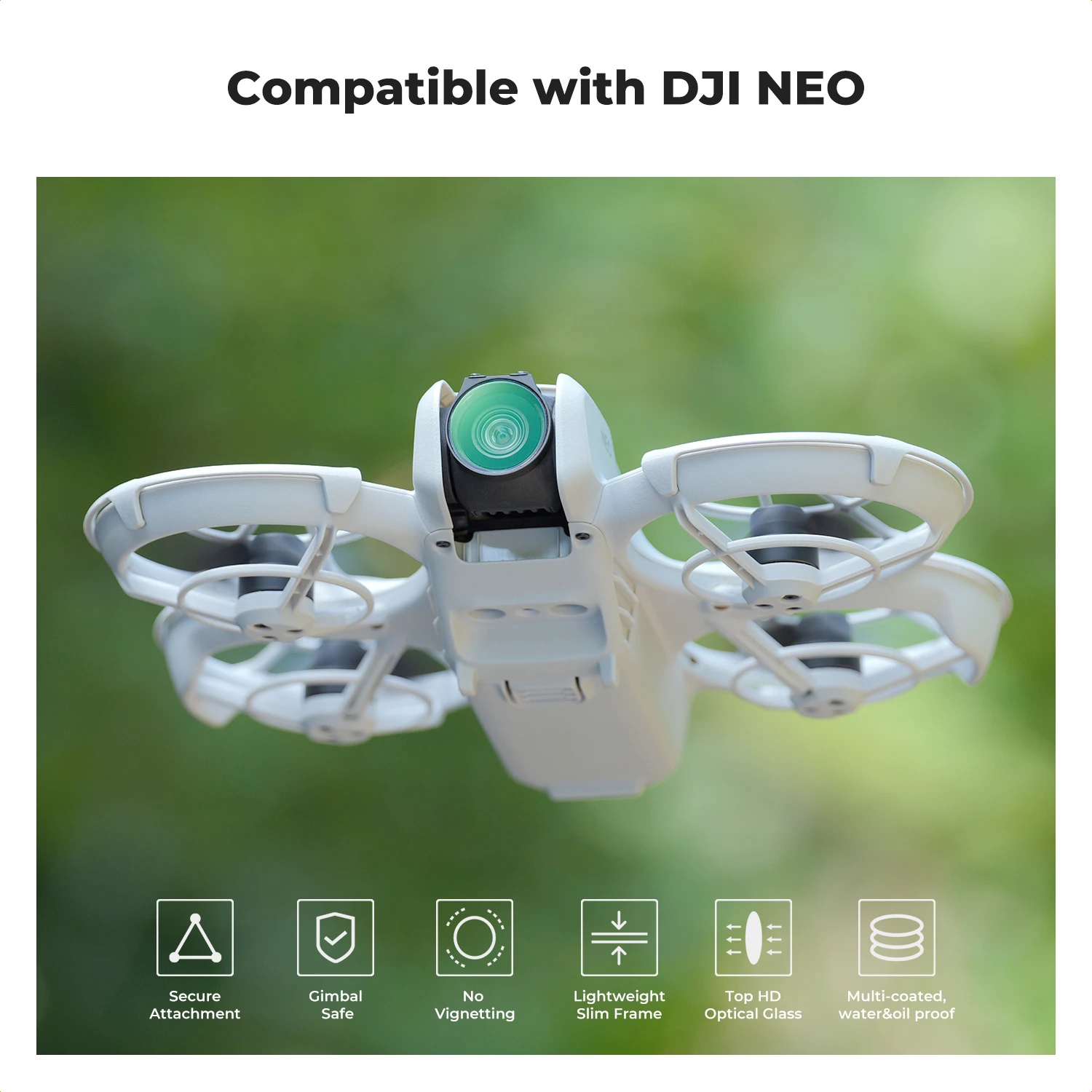 K & F Set Filter Drone konsep untuk DJI NEO Filter lensa Drone kepadatan netral terpolarisasi CPL HD UV ND8 ND16 ND32 ND64