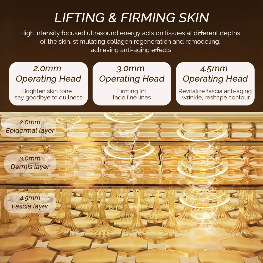 7D Hifu 超音波フェイスリフティングマッサージャーアイケアくま除去美容機器肌の若返り引き締め引き締めツール