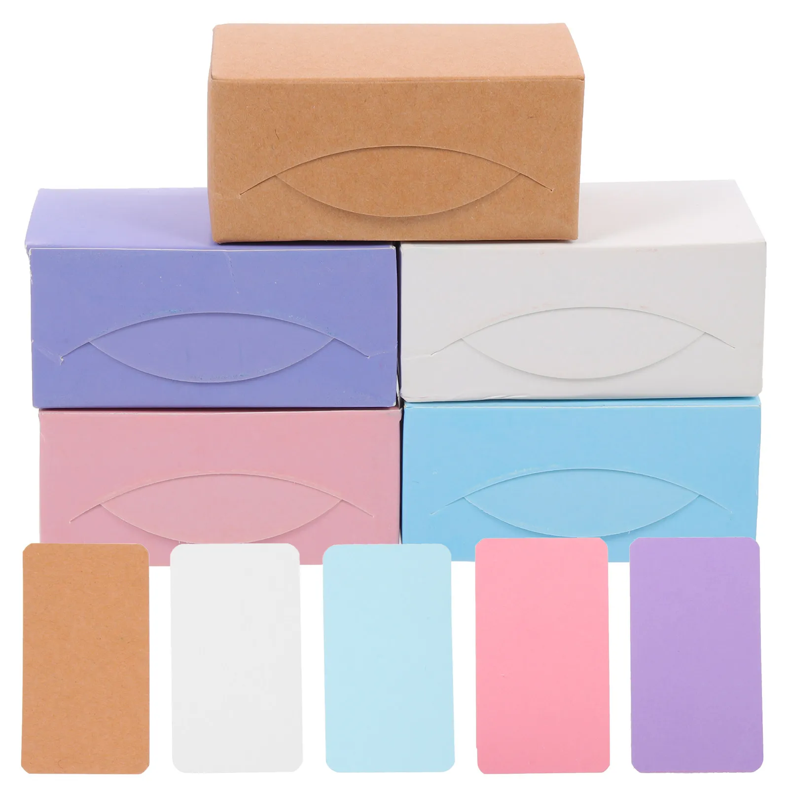 

500Pcs Multi-Function Blank Cards Premium Paper Study Cards for Notes Flashcards Greetings DIY Craft Compact Curved Edge Easy