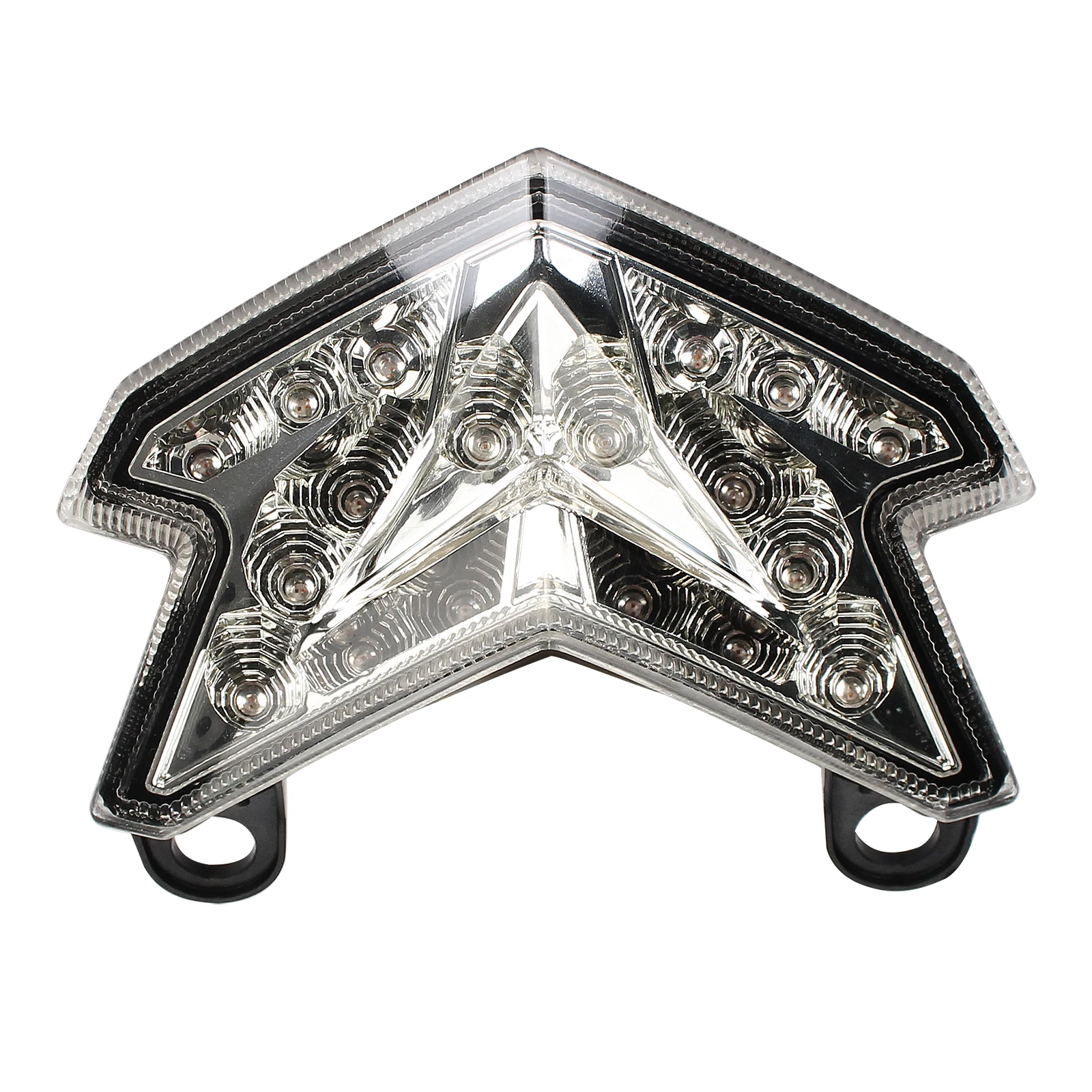 1 قطعة دراجة نارية الضوء الخلفي مصباح ليد خلفي لكاواساكي نينجا ZX-6R ZX636 2013 2014 2015 2016 2017 2018 المتكاملة بدوره إشارة #4