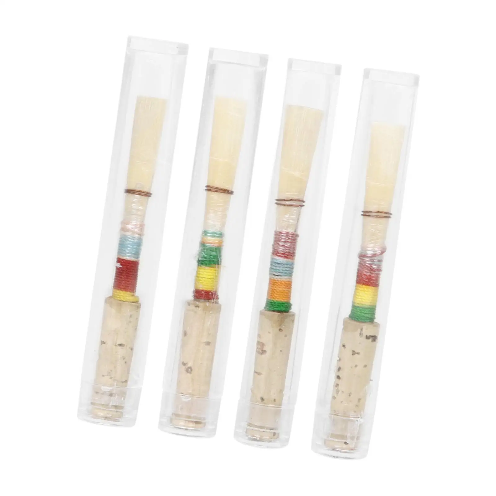 

4Pcs Oboe Reeds Colorful 8.4x1.3x1.3cm Lightweight Professional Portable Oboe Players Gift Medium Soft Quality Cork Handmade
