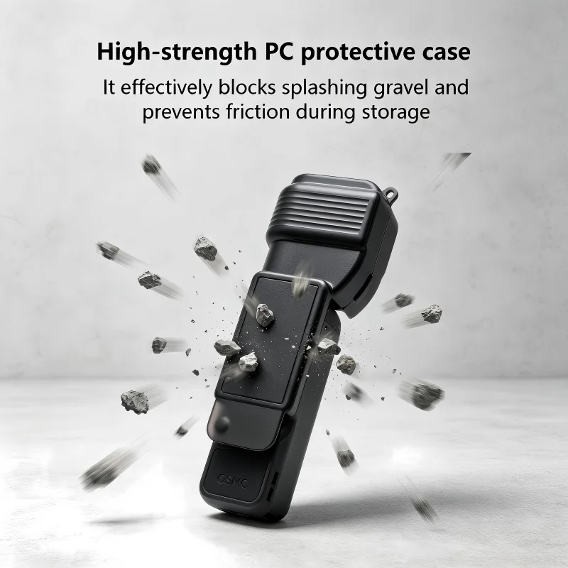 Camera Protective Shell for DJI Osmo Pocket 4, Full Coverage Shockproof Dustproof Body Cover with Precise Cutouts Anti-Slip