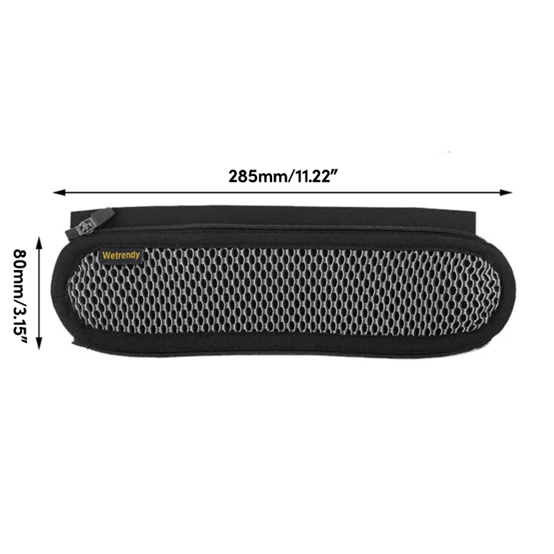 Cómodo cojín de diadema de repuesto para auriculares QC45, cubiertas con cremallera para el haz de cabeza, mejora la experiencia