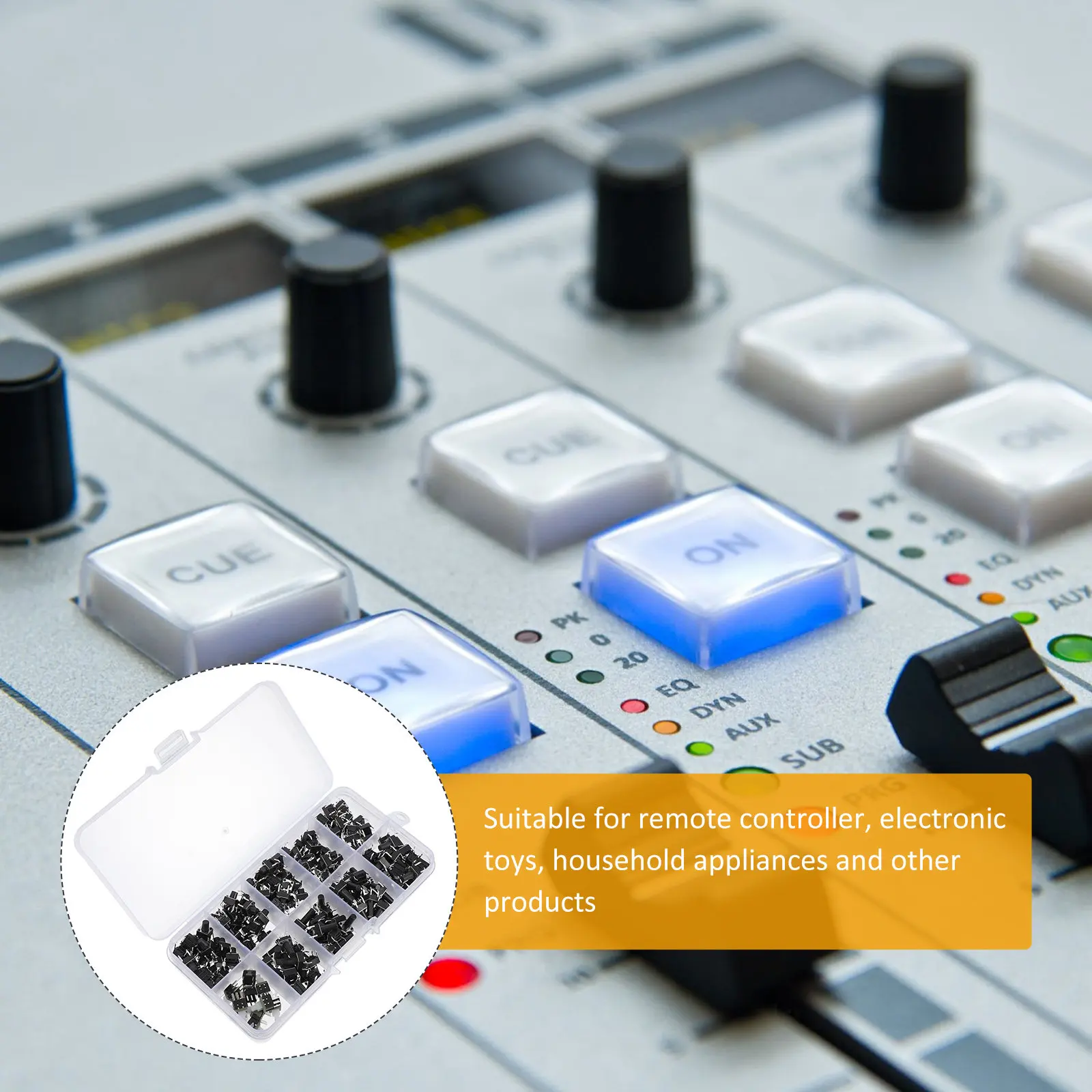 180pcs Button Switch Kit 4 Pin Micro Tactile Push Momentary Diy Supplies For Electronic Remote Controller Assortment Kit