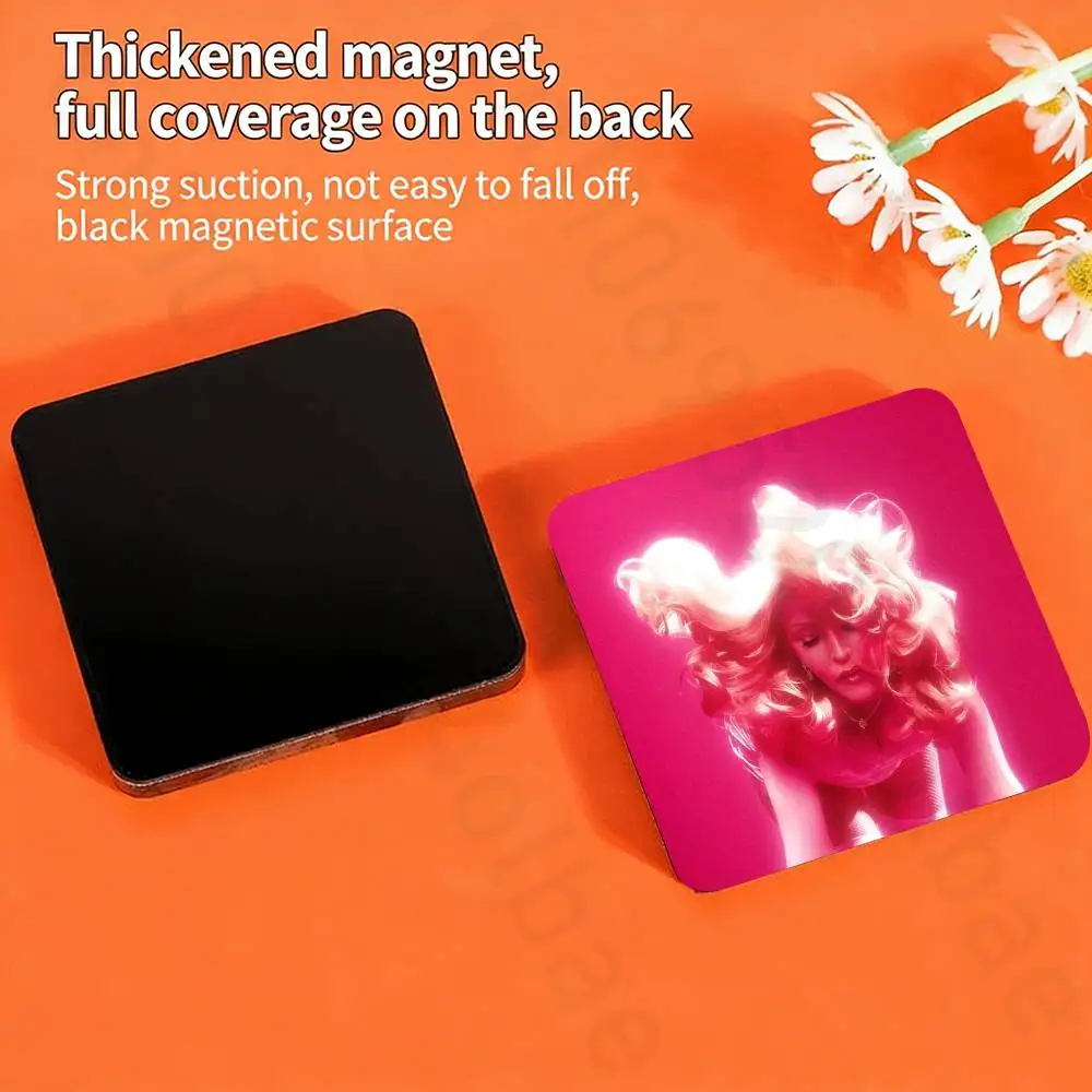 M-Madonna Confessions  Fridge Magnets Round Magnetic Refrigerator Decoration Memorial Gifts Wedding Favors