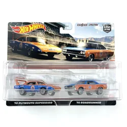 Hot Wheels Premium Collector Cars 70 PLYMOUTH SUPERBIRD & ROADRUNNER 1/64 Die-cast Toy Vehicles HBL96