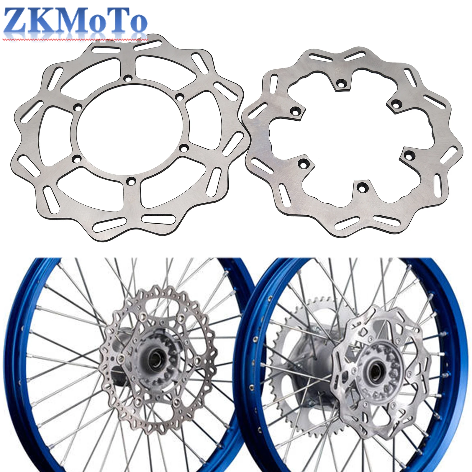 

Motorcycle 270mm 245mm Front Rear Brake Disc Rotor Disk For Yamaha YZ125 YZ250 1998-2021 YZ250F YZ450F 2001-2021 WR250F WR450F