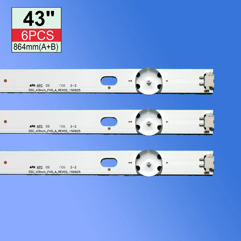 LED de retroiluminación, accesorio para 43LH513V 43LH590V 43LF510V 43LF5100 43LH5100 43LH5700 43LH570A 43LH520V 43LH590 43LH510V 43LH570V, 10TV