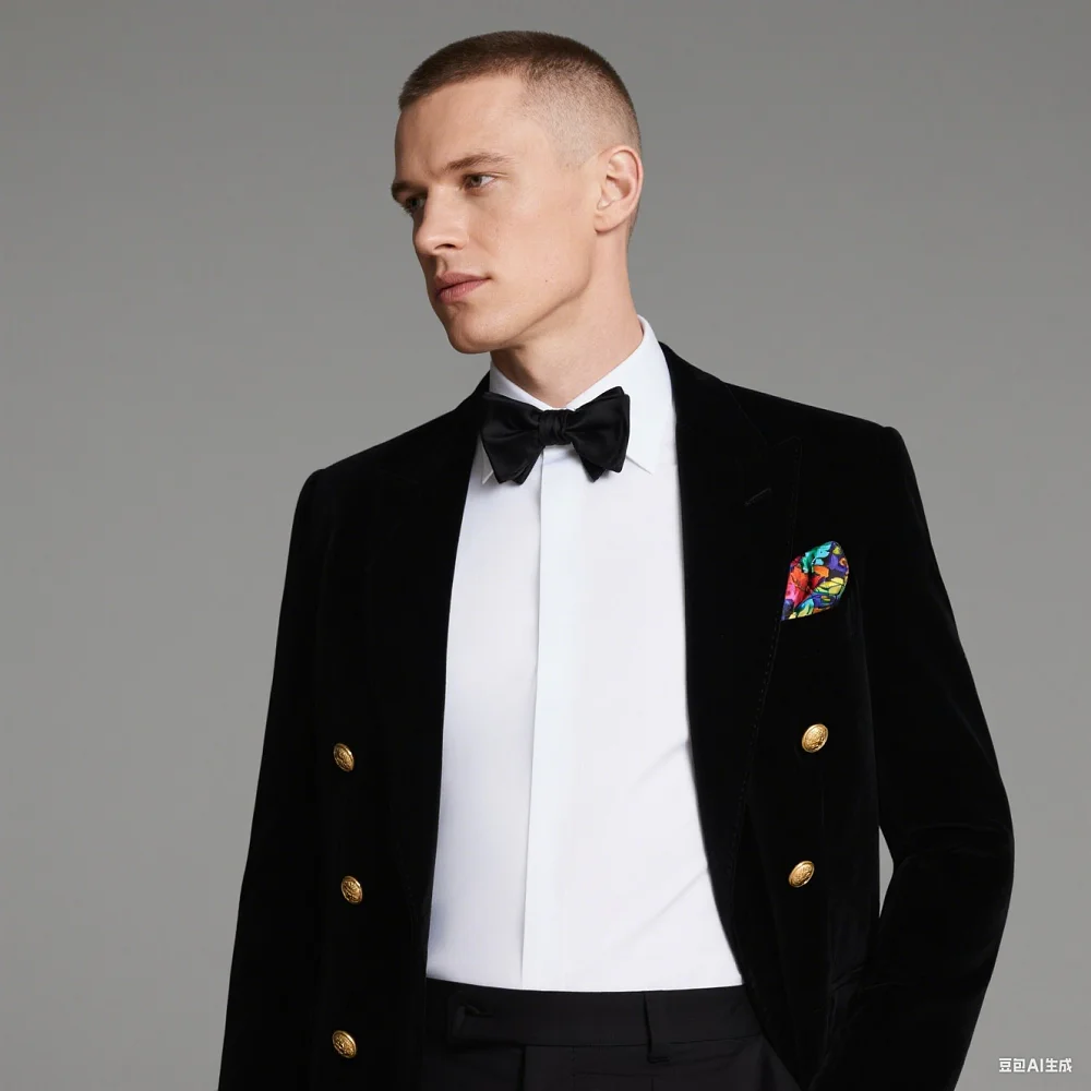 

Мужские костюмы из двух предметов, модные мужские деловые деловые свадебные смокинги для жениха, двубортный пиджак с лацканами и брюки