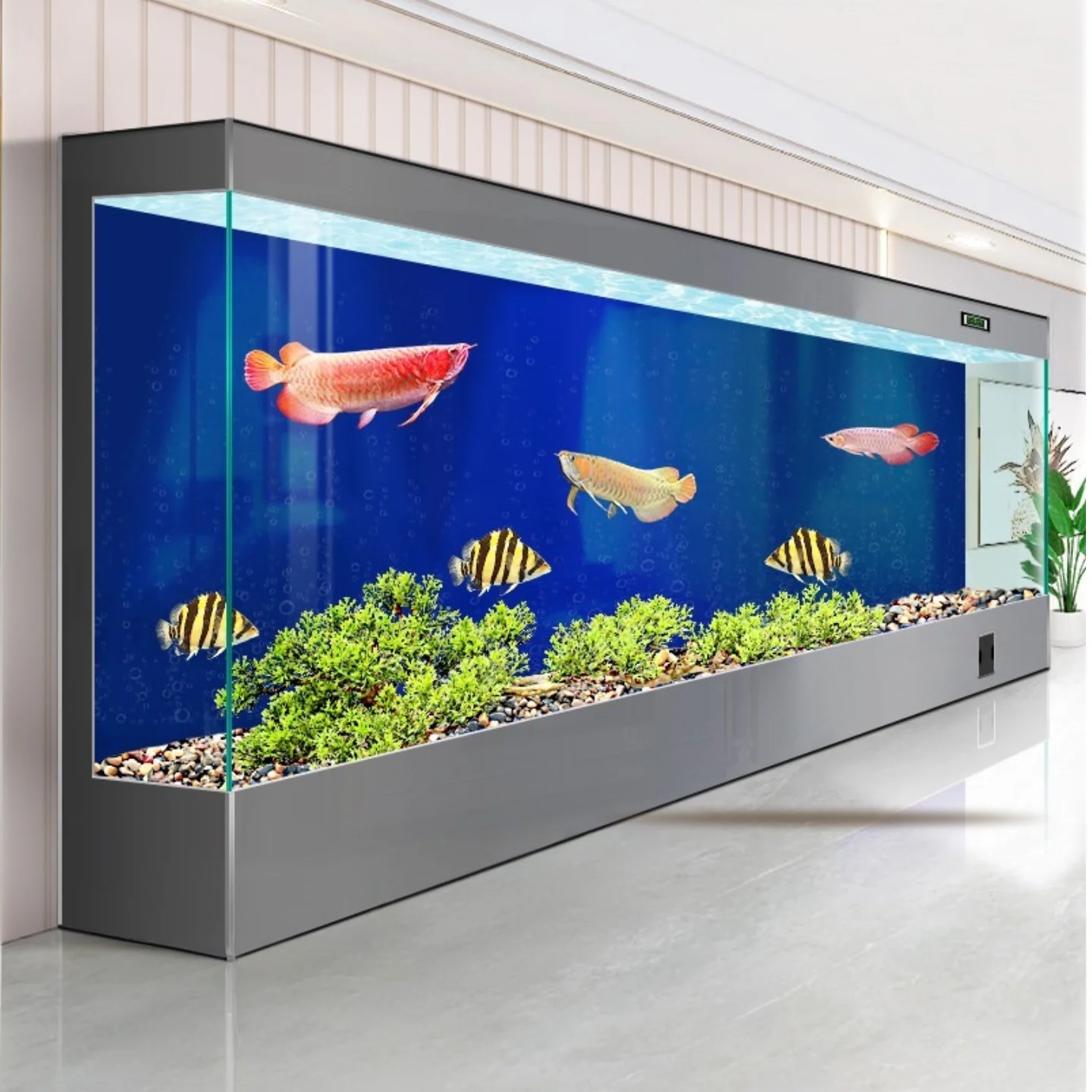 Ecological Cycle Aquariu No Water Change Required Chic Reception Desk Smart Integrated Cylinder Ffice Furniture Военное ДелоLJ40