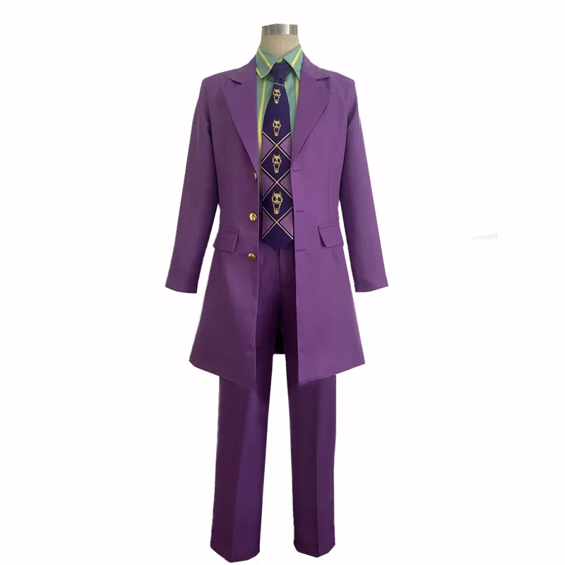 

Anime JoJo's Bizarre Adventure Yoshikage Kira Cosplay Uniform Costume Suit Outfits