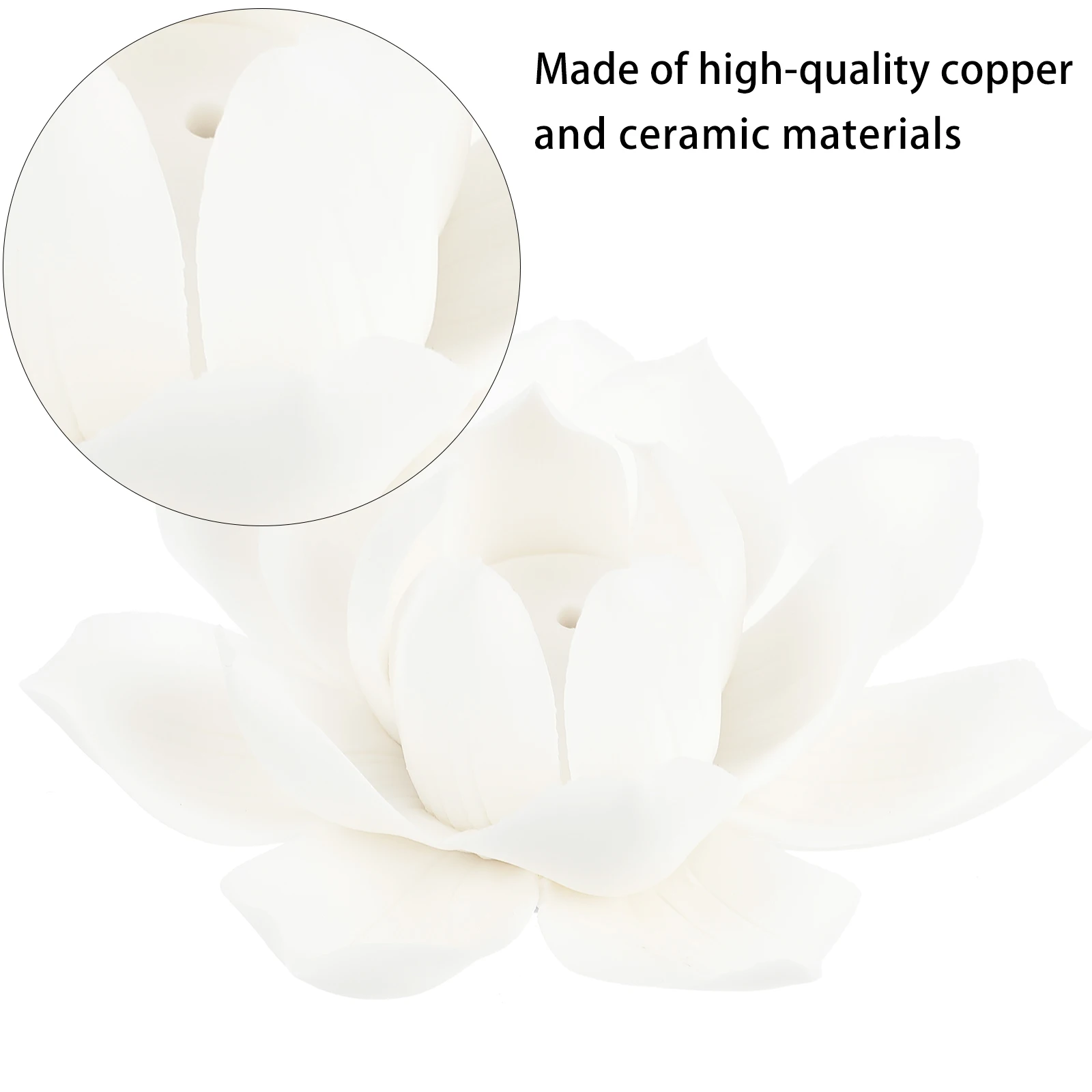 

Lotus Flower Home Decor Gifts Unique Shape Tealight Holder Incense Burner