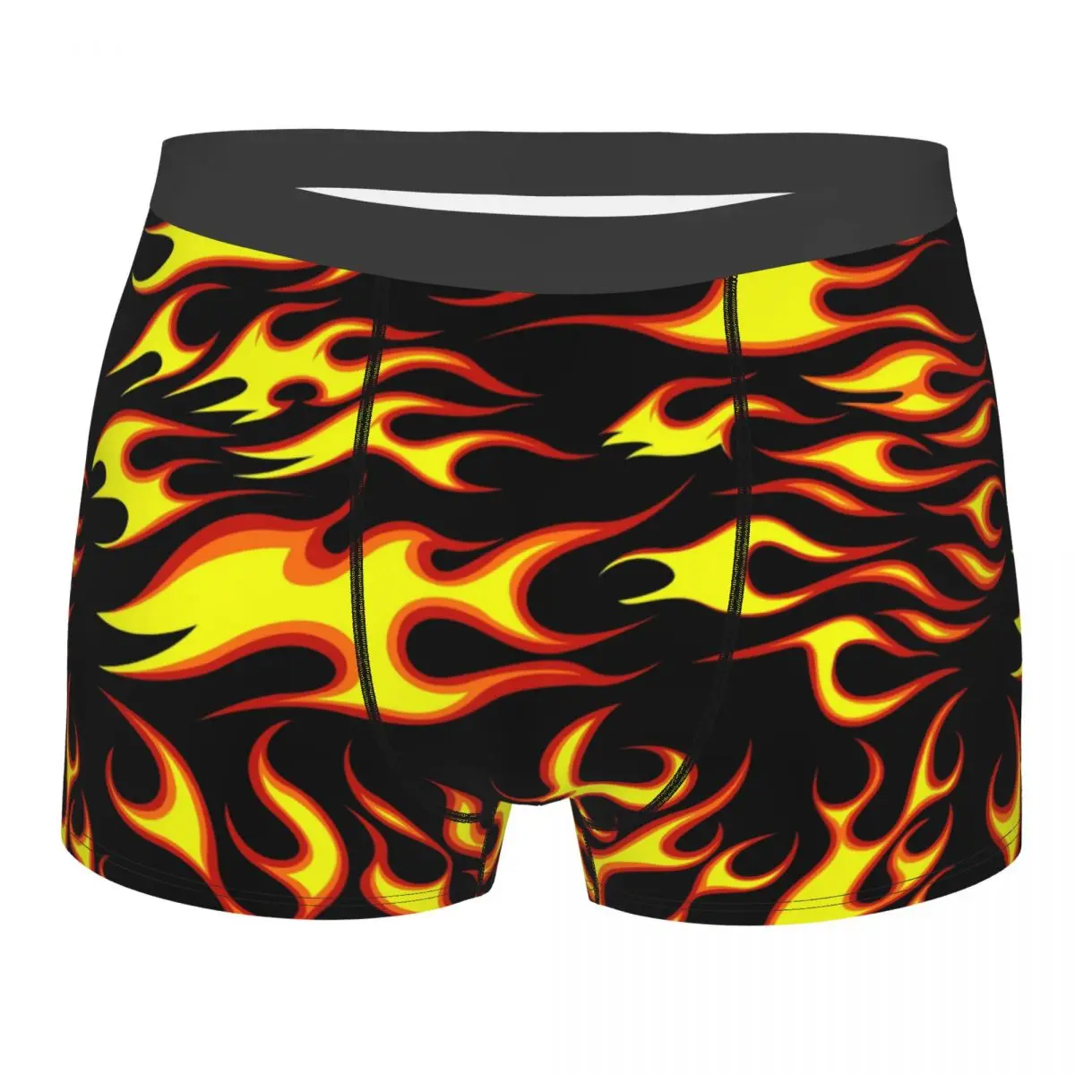 

Men Fire Underwear Flames Humor Boxer Shorts Panties Male Breathable Underpants