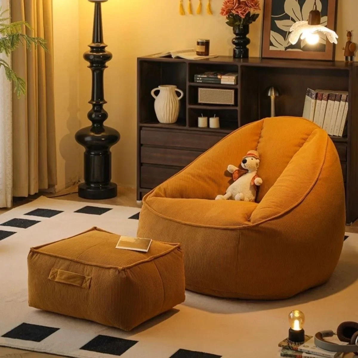 Lazy Sofa Tatami Small Bedroom Balcony Single Can Lie Or Sleep Nest Sofa Network Red New Small Sofa Bean Bag Chairs
