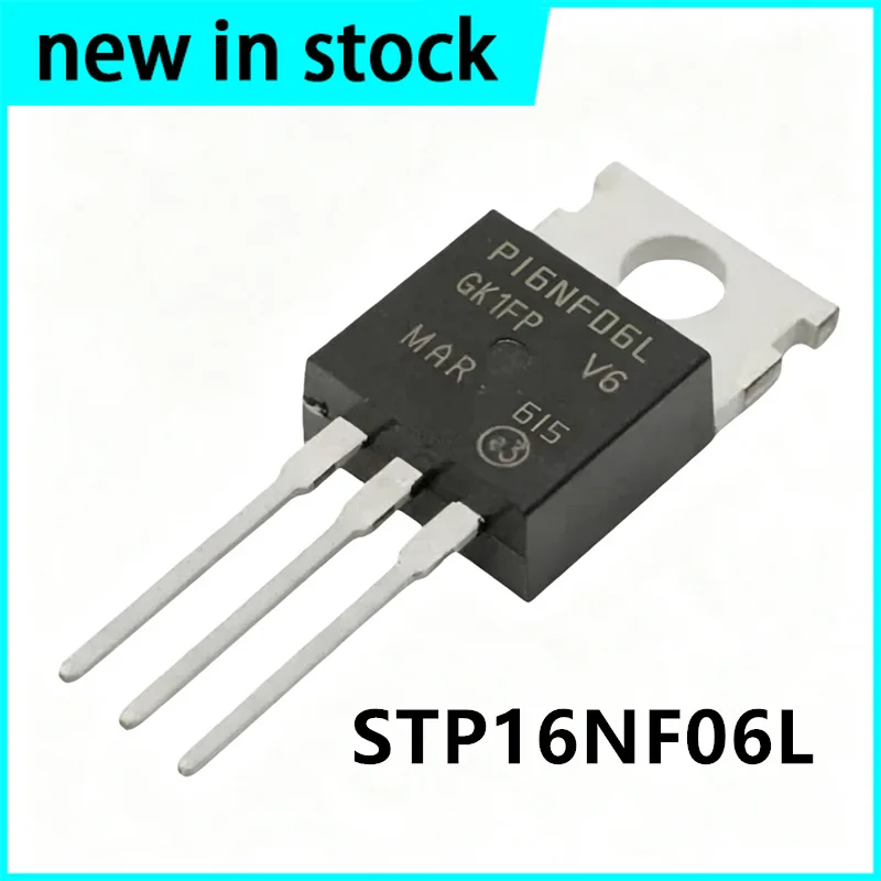 10PCS New P16NF06L STP16NF06L TO-220 MOSFET 60V 16A in Stock
