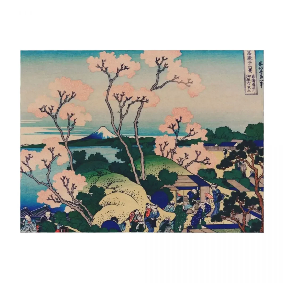 

Goten-Yama Hill Shinagawa on the Tōkaidō Throw Blanket Thermal Sofa Quilt blankets ands Decorative Sofas Blankets