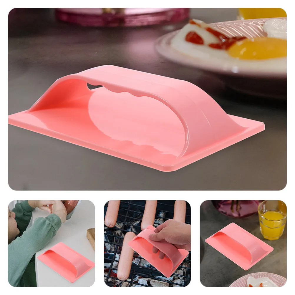 2Pcs Hot Dogs Cutting Tool Plastic Sausage Slicer Pink Reusable Kitchen Gadget Easy Clean Hot Dogs Cutter Cross