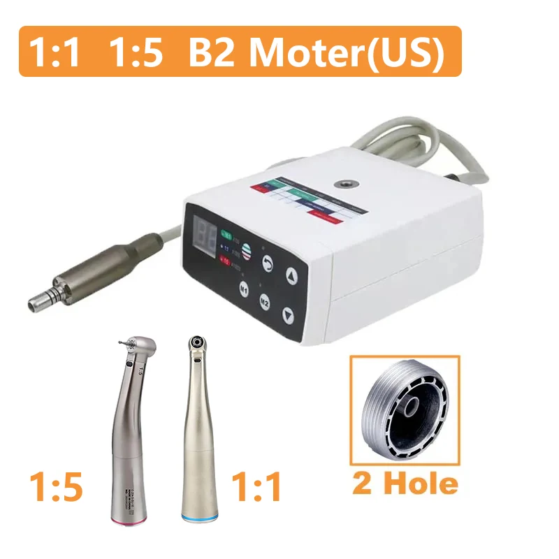 EYY Tandheelkundige Klinische Borstelloze Elektrische Motor 1-1/1-5 Glasvezel LED Contra Hoek Tandarts Micromotor E-generator Tanden Polijstmachine