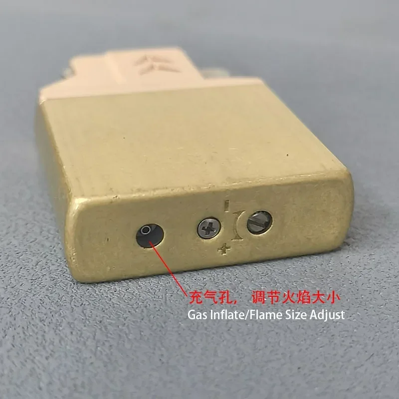 Chief Double Fire Switch Butane Lighter Brass Windproof Movement Gas Inflate Inner Insert Conventional ZP Replace Accessories