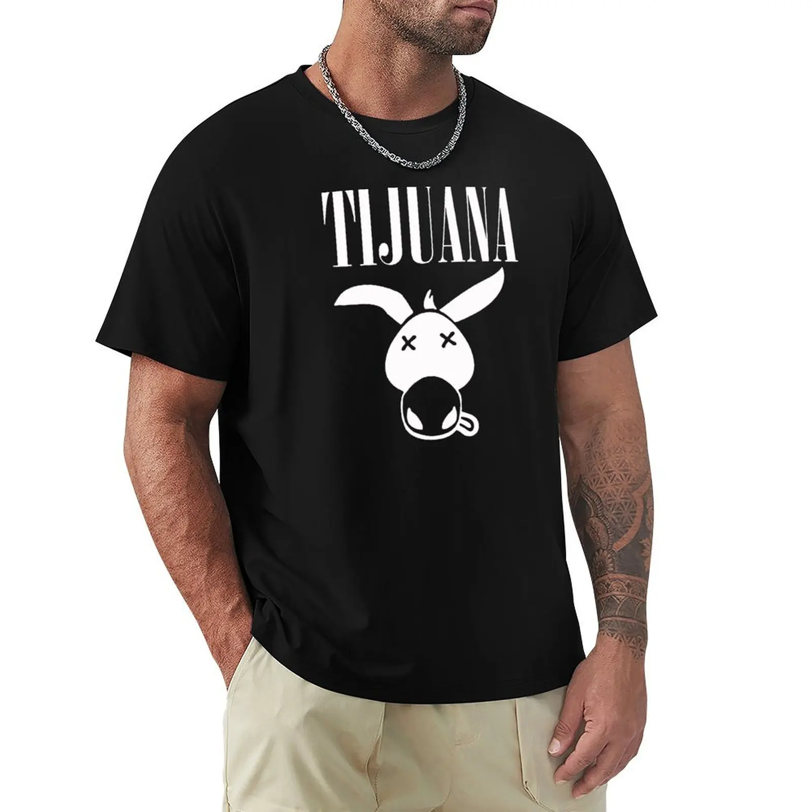 Funny Tijuana T-Shirt anime t shirts oversize T-Shirt